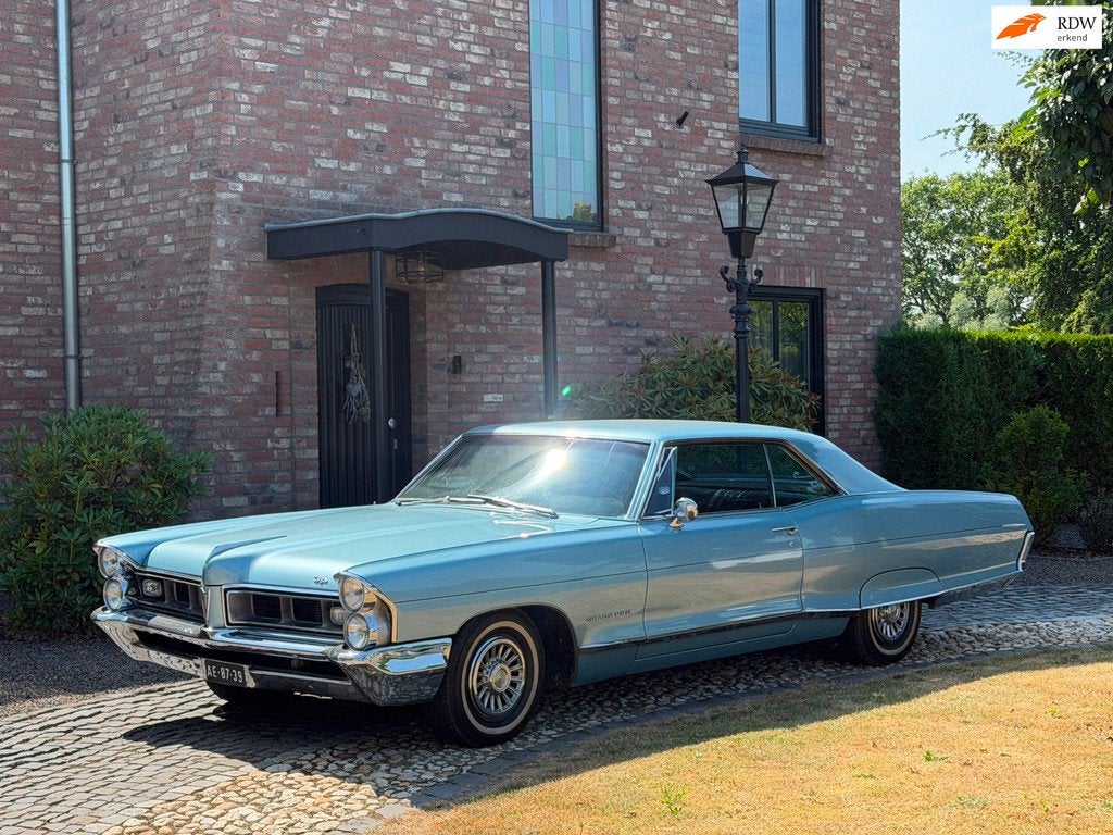 Pontiac GRAND PRIX 389 V8, Auto's, Oldtimers, Automaat, Achterwielaandrijving, Blauw, Leder