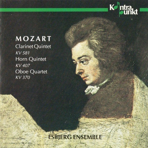 MOZART Clarinet quintet CD ESBJERG ENSEMBLE KONTRAPUNKT ZGAN, Ophalen of Verzenden, Classicisme, Zo goed als nieuw, Kamermuziek