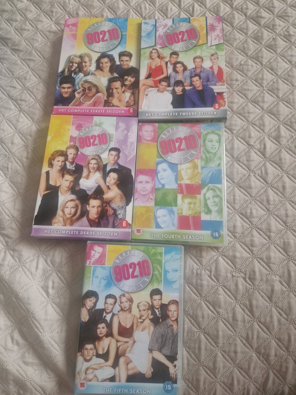 Beverly Hills 90210 DVD Boxsets Seizoen 1-5, Cd's en Dvd's, Engels, Nederlands, Drama, Ophalen of Verzenden