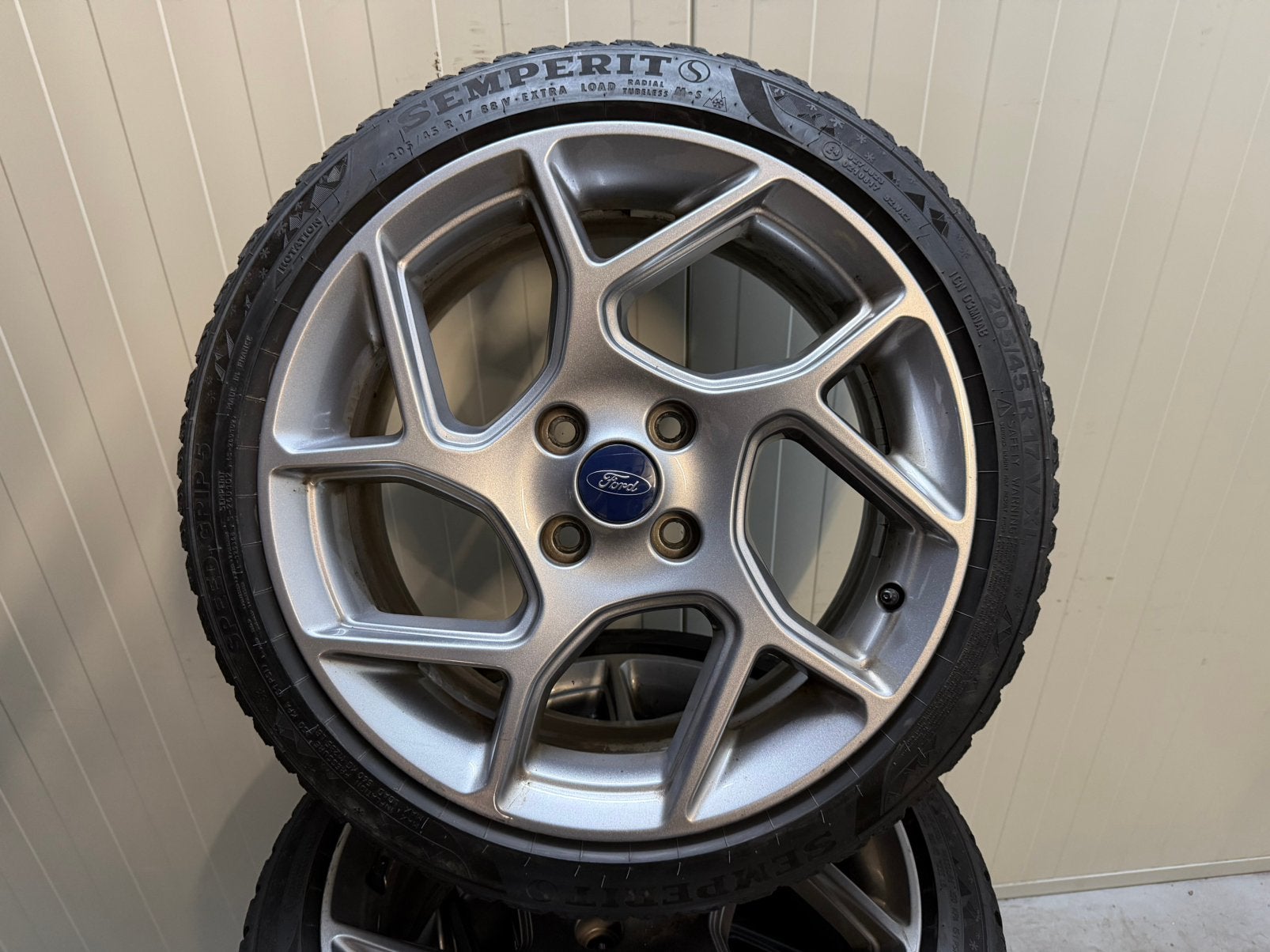 Ford Fiesta MK8 ST St-line 17 inch 4x108 winter TPMS, Ophalen, Gebruikt, Ford, Banden en Velgen