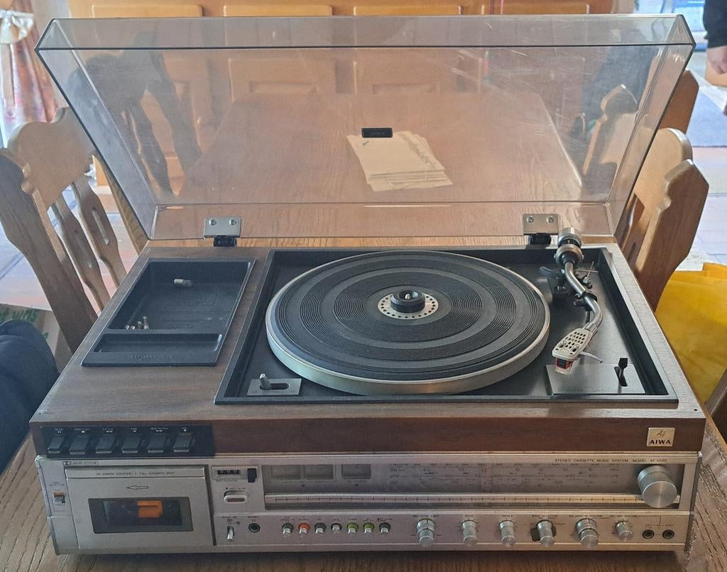 Aiwa 5080A Stereo Cassette Platenspeler - Helemaal Gaaf, Overige merken, Cassettedeck, Zo goed als nieuw, Losse componenten