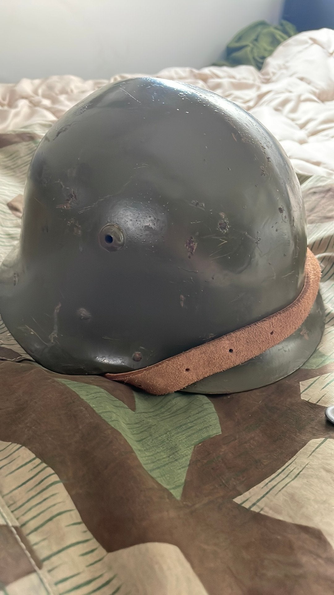 Bulgaarse helm m36 type c, Verzamelen, Militaria | Tweede Wereldoorlog, Ophalen of Verzenden, Landmacht, Overige gebieden, Helm of Baret