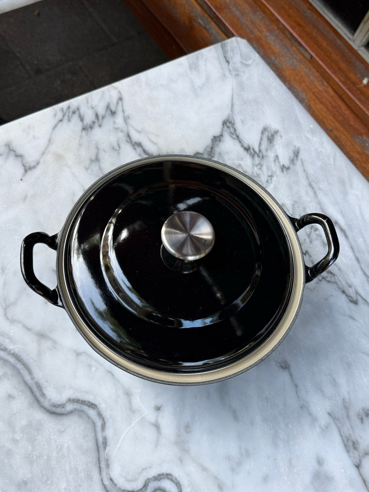Le Creuset Braadpan 24cm - Zo goed als nieuw, Huis en Inrichting, Met deksel, Le Creuset, Ophalen of Verzenden, Zo goed als nieuw