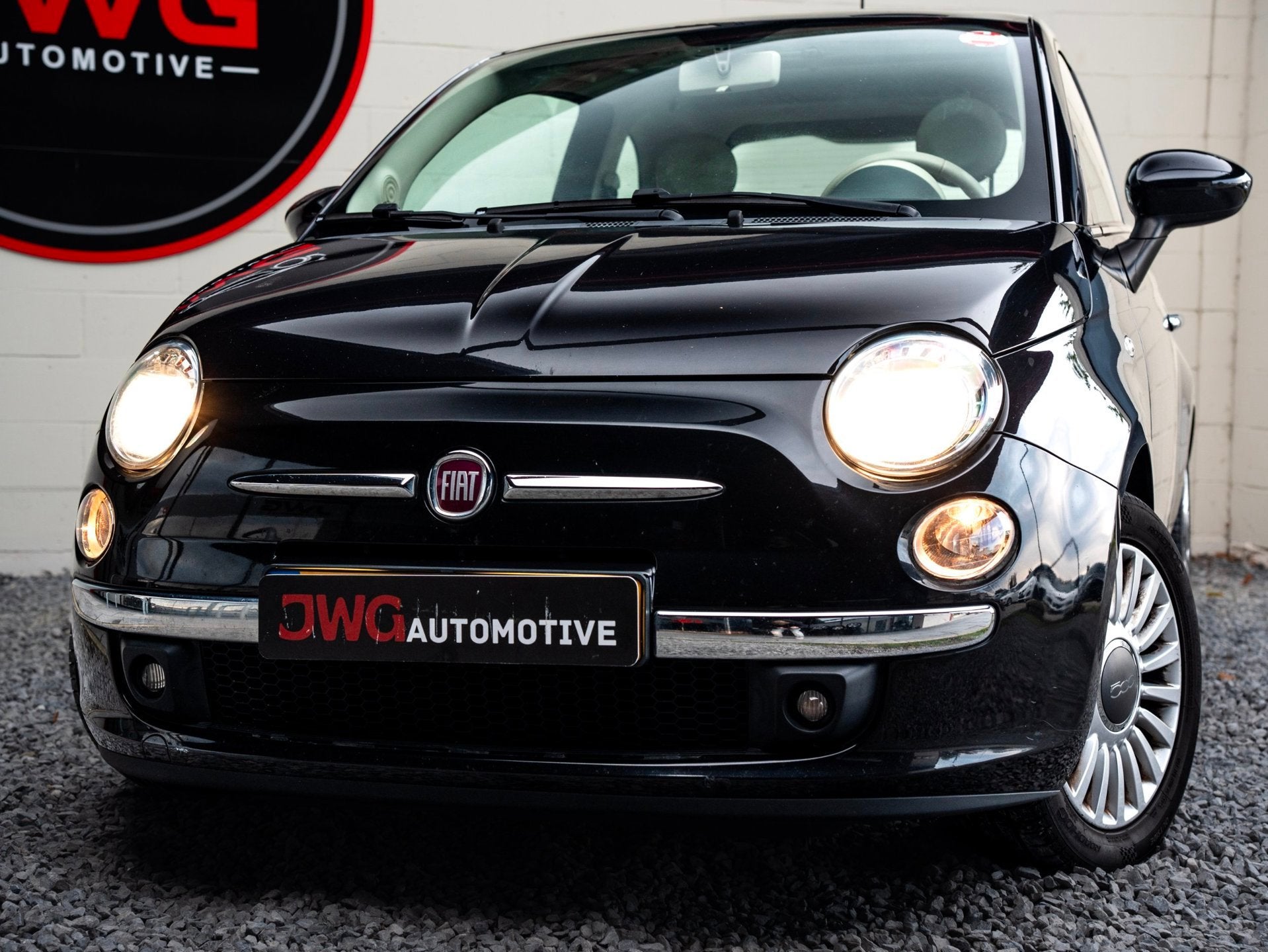 Fiat 500 1.2 Lounge, Auto's, Gebruikt, 4 cilinders, 400 kg, Zwart