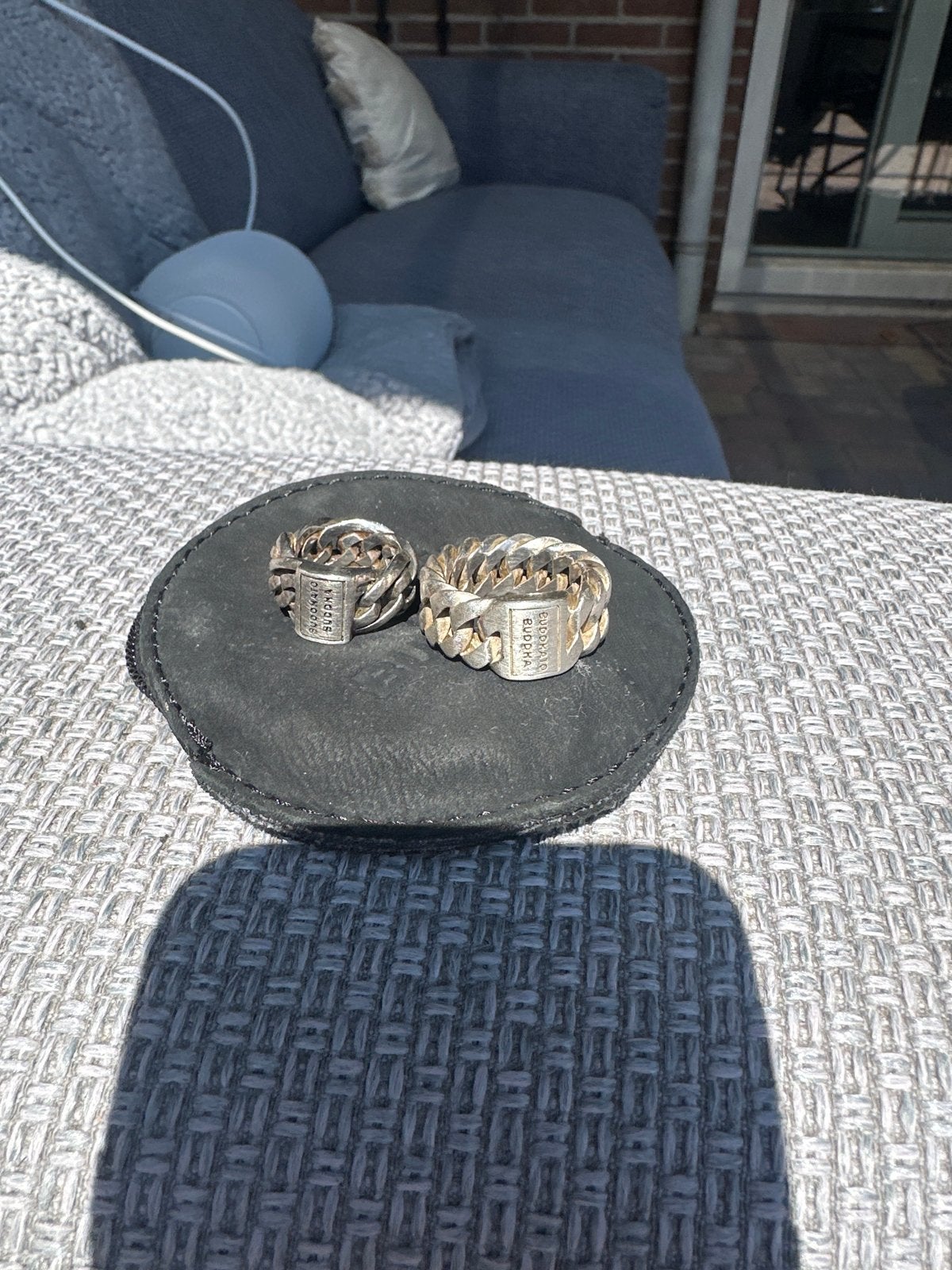 Buddha to Buddha ringen - schakelringen 17 en 22, Sieraden, Tassen en Uiterlijk, Ringen, Gebruikt, Ophalen of Verzenden, Dame of Heer