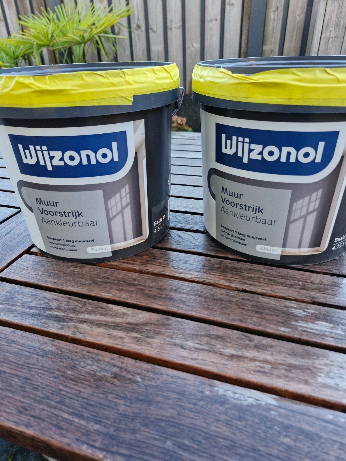 Wijnzonol Muur Voorstrijk  RAL 9010 - 2 x 5 Liter, 5 tot 10 liter, Wit, Nieuw, Ophalen of Verzenden