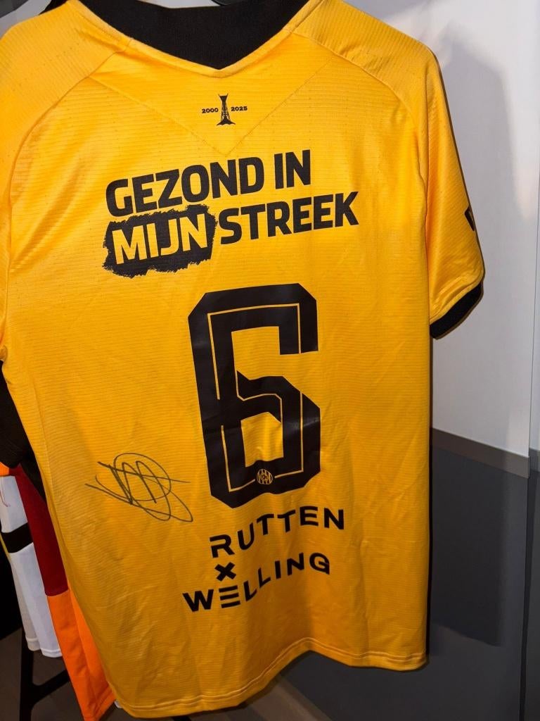 Gesigneerd Mitchel Paulissen Shirt, Kleding | Heren, Sportkleding, Maat 48/50 (M), Geel, Kipsta, Nieuw