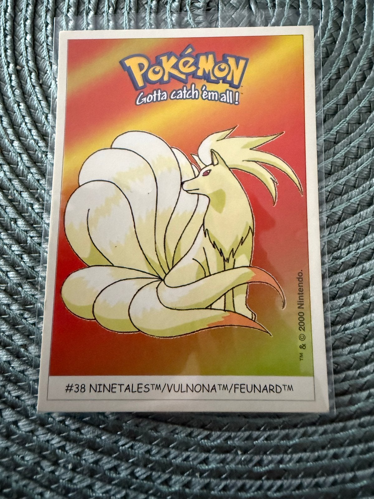 Pokémon Dunkin Boomer Sticker #38 Ninetales, Hobby en Vrije tijd, Verzamelkaartspellen | Pokémon, Gebruikt, Overige typen, Ophalen of Verzenden