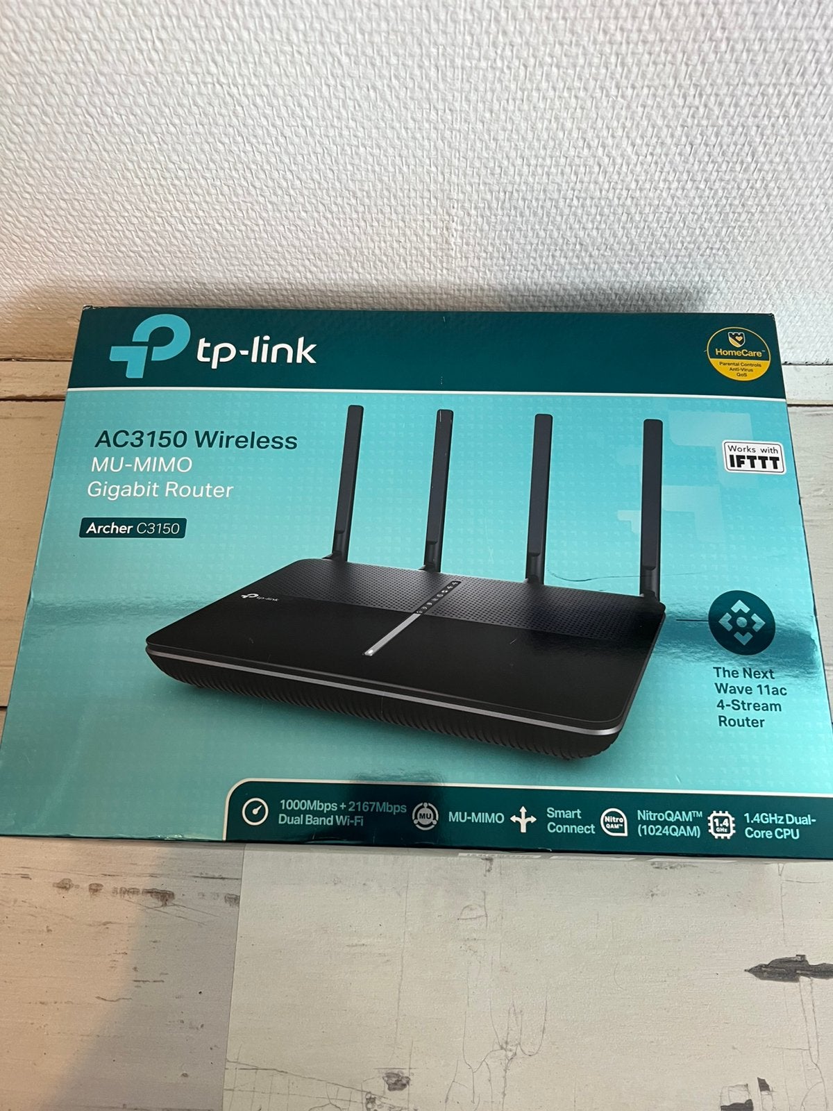TP Link Archer AC3150 mu mimo gigabit router, Computers en Software, Routers en Modems, Ophalen of Verzenden, Zo goed als nieuw