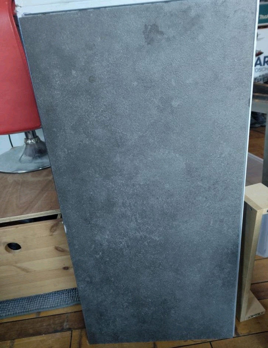 Bruynzeel click PVC Vlieland tegel XL donkergrijs, Doe-het-zelf en Verbouw, Tegels, Ophalen, 60 cm of meer, Nieuw, Minder dan 5 m²