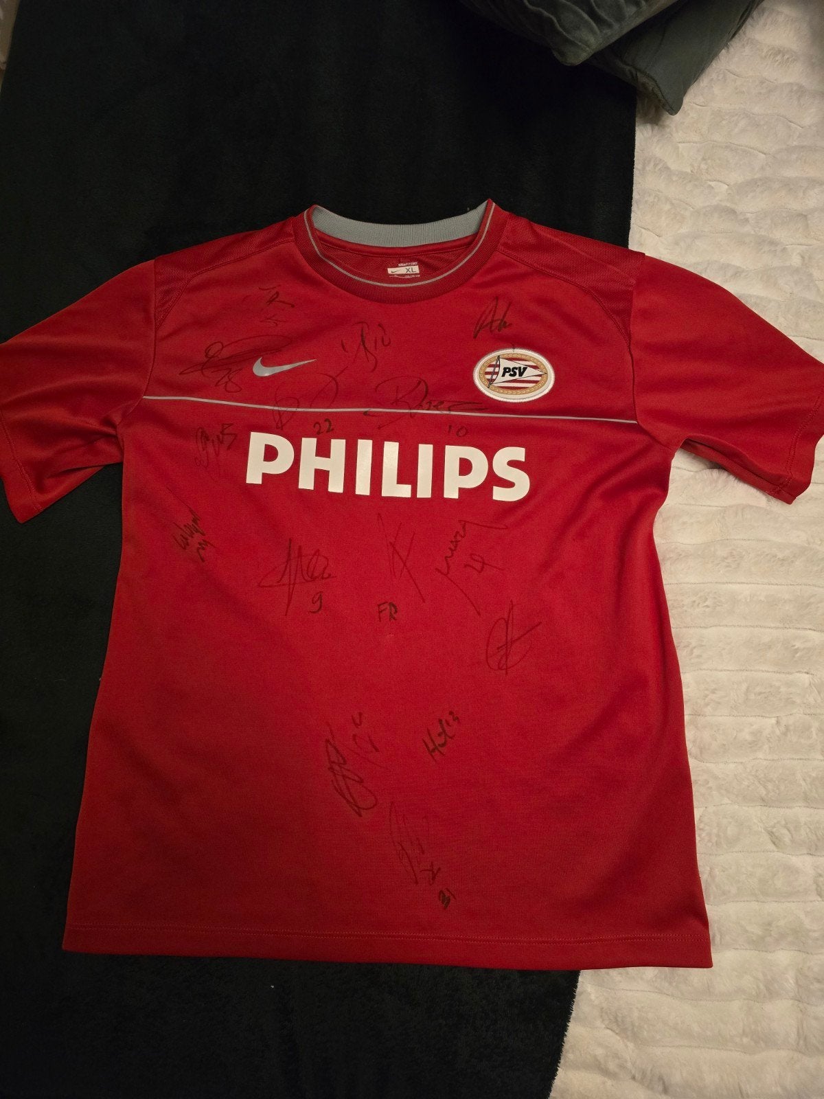 PSV Shirt gesigneerd, Maat XS of kleiner, Ophalen of Verzenden, Gebruikt, Shirt