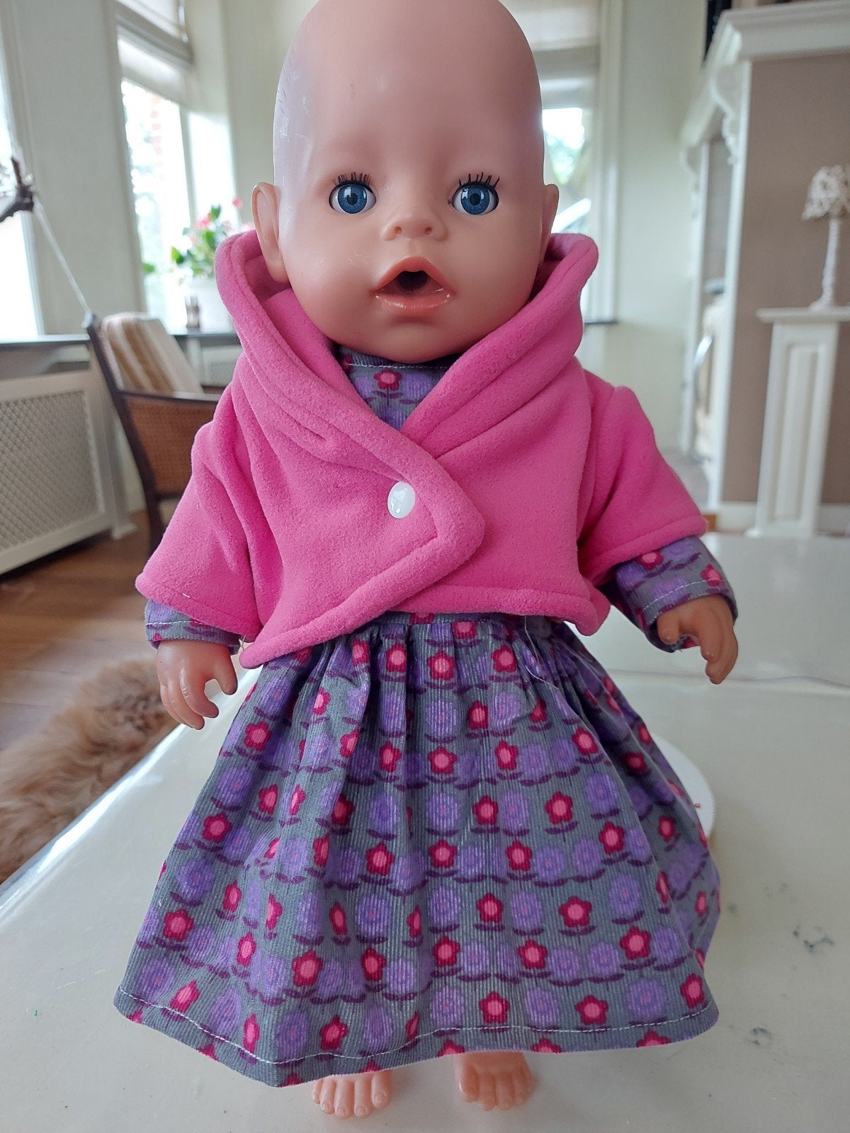 Zwierjurk met jasje baby born pop 43cm, Kinderen en Baby's, Speelgoed | Poppen, Ophalen of Verzenden, Nieuw, Babypop