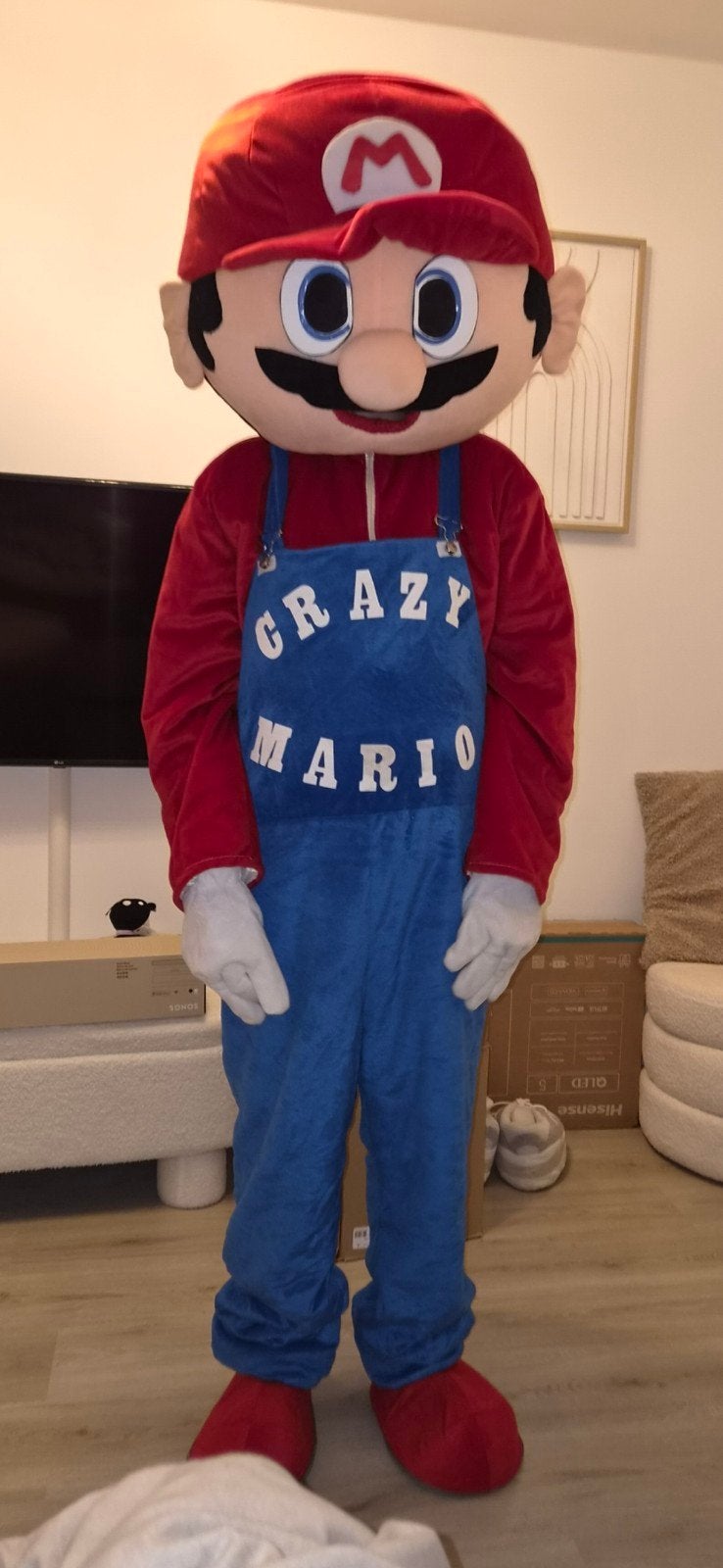 Mario Mascotte Kostuum - Perfect voor Feestjes!, Ophalen of Verzenden, Zo goed als nieuw