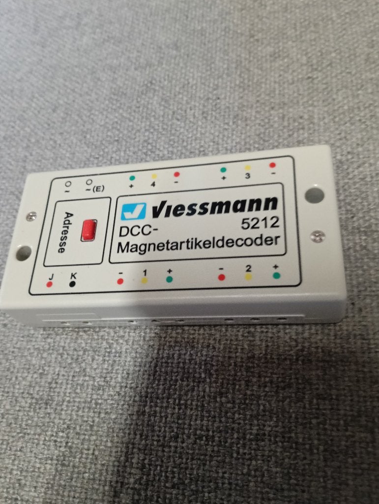 Viessmann 5212 DCC-magneetartikeldecoder, Overige merken, Wisselstroom, Gebruikt, Overige typen