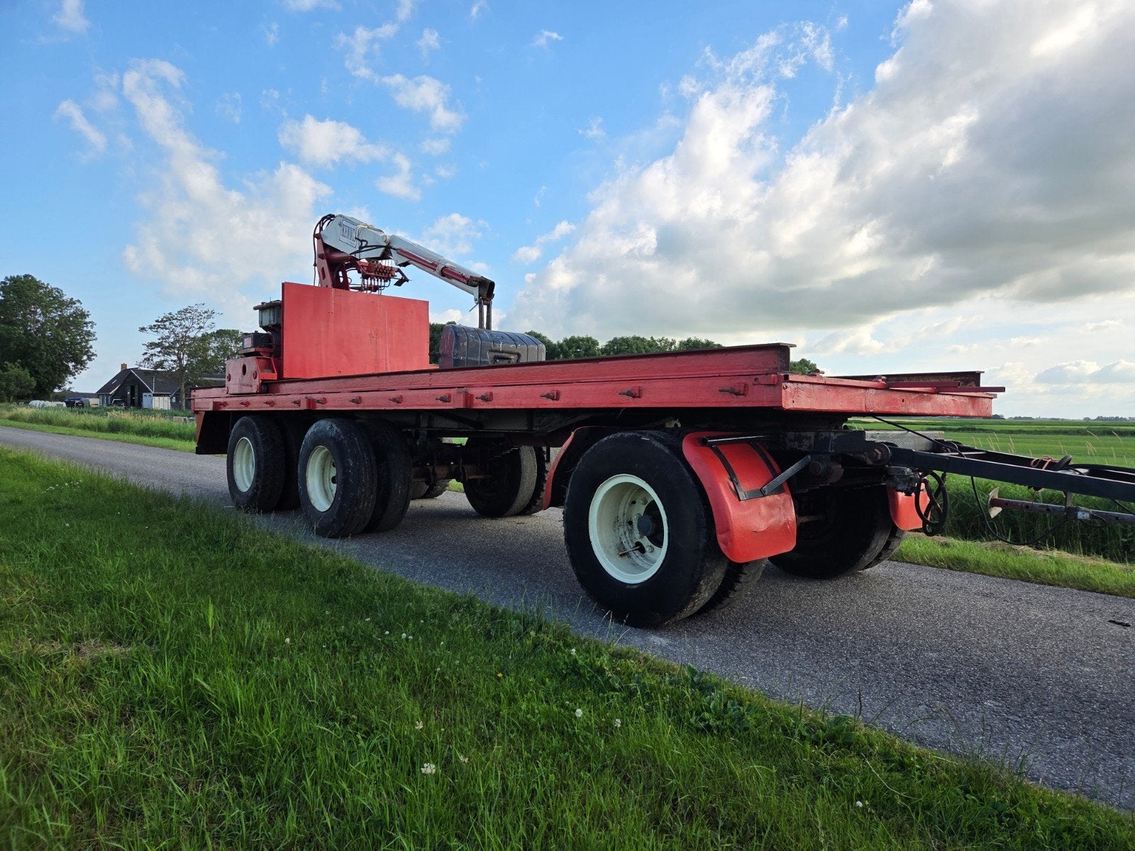 Kraan kar , stenen trailer  balenwagen, Ophalen