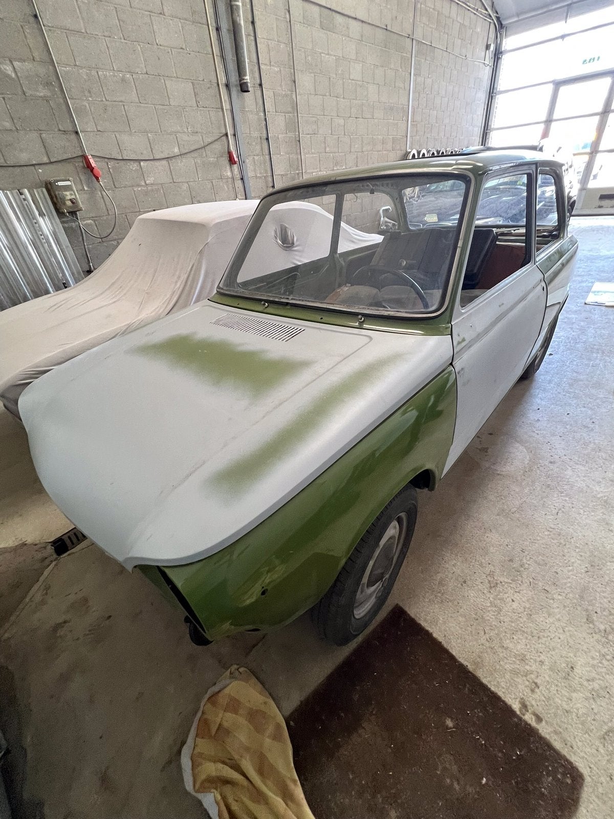 Project groene DAF44 van 1974, Ophalen, Gereviseerd, Deur