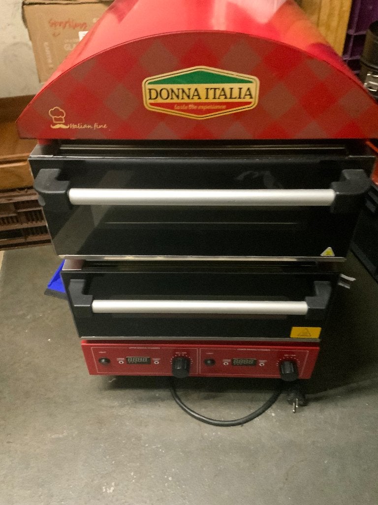 Donna Italia / double deck , pizza oven, Ophalen, Gebruikt, Donna italia