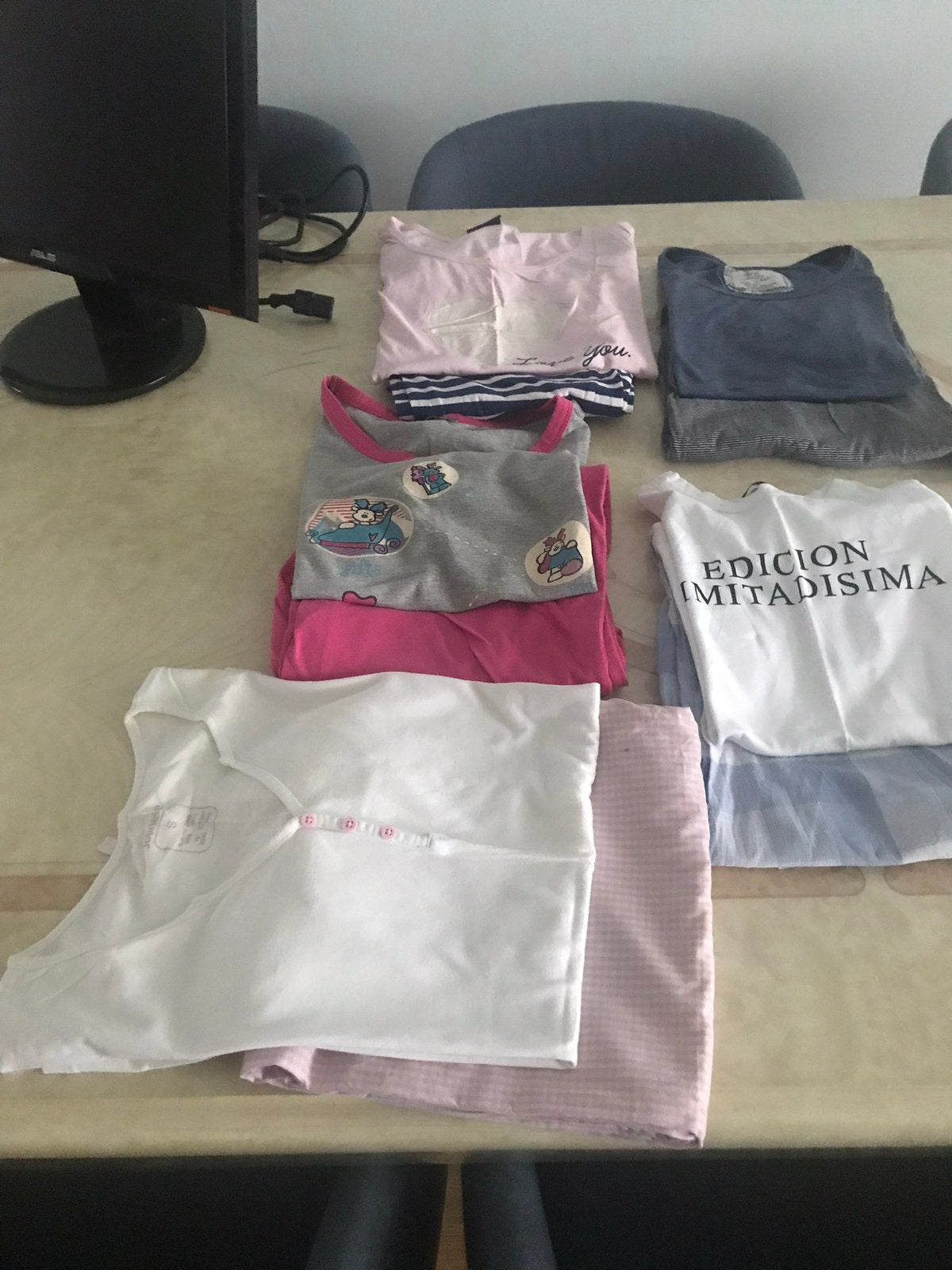 5 pyjama’s  maat 36/38, Ophalen, Zo goed als nieuw