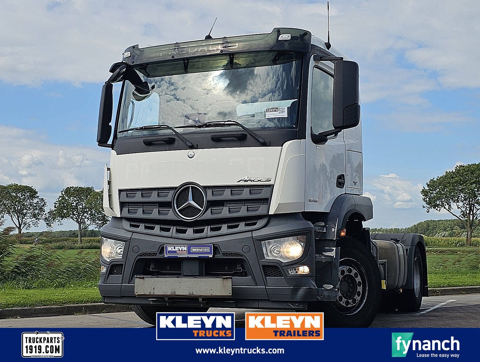 MERCEDES-BENZ AROCS 1843 495tkm, Automaat, Euro 6, 428 pk, Wit