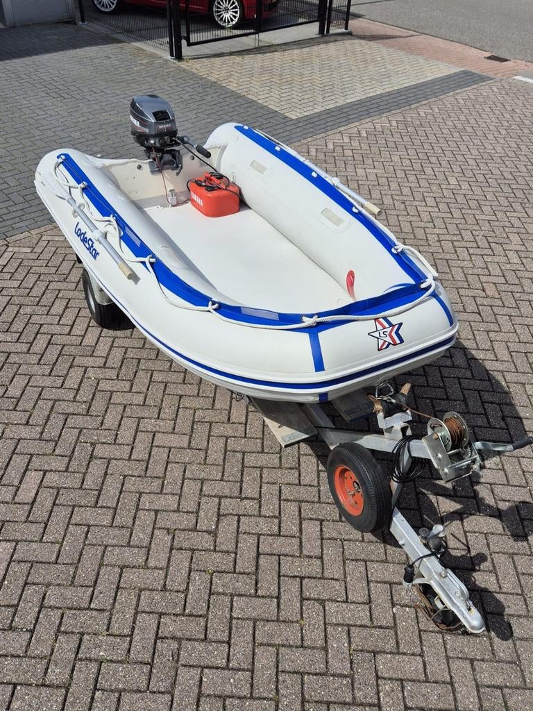 Lodestar Rib boot * 6pk Mariner buitenboordmotor * Trailer, Overige merken, Ophalen of Verzenden, Zo goed als nieuw, Benzine