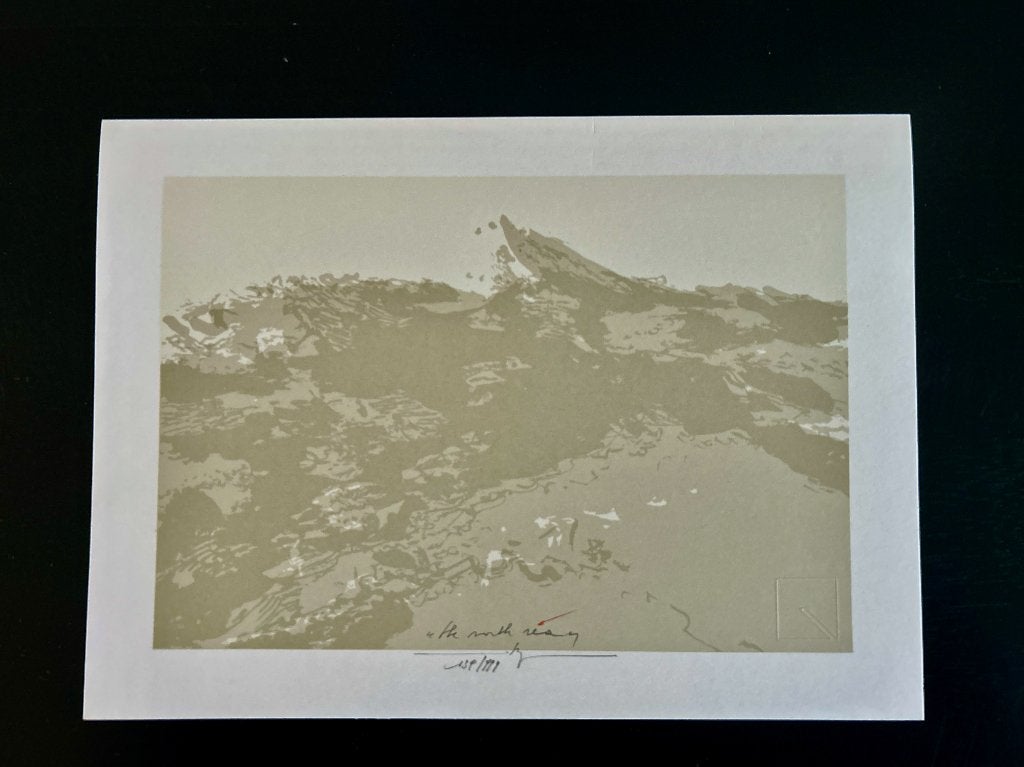 Zeefdruk Martin R. Baeyens - North sea  ZOMEROPRUIMING, Gesigneerd, Verzenden, Zeefdruk