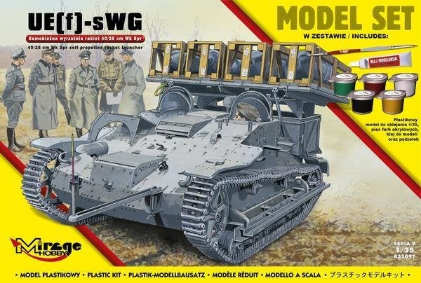 Bouwpakket Hobby Mirage schaal 1:35 Ue f s WG 835097 incl ve, Tank, Italeri, 1:32 tot 1:50, Nieuw