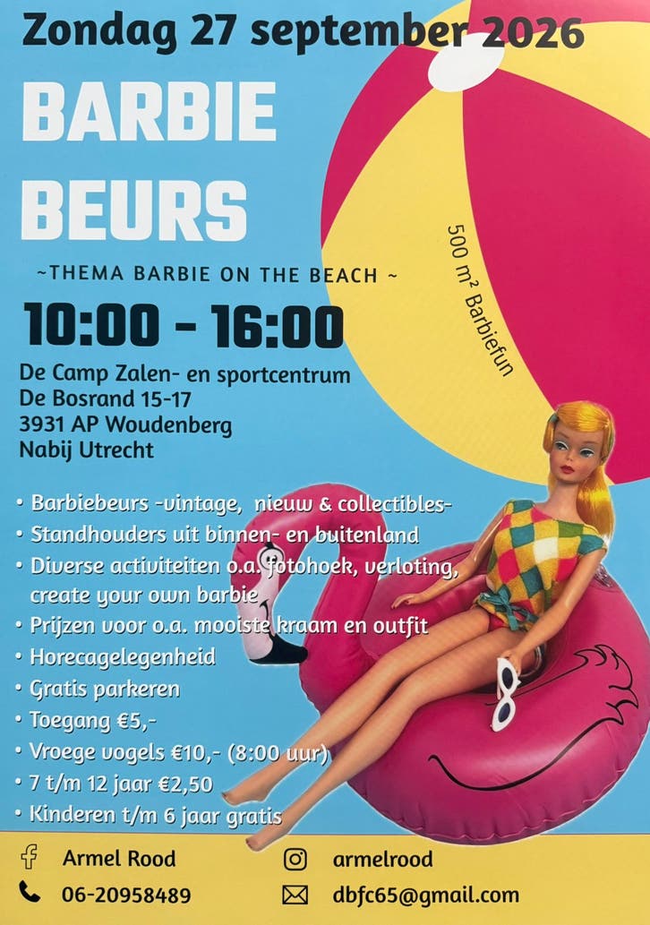 Grote Barbie Verzamel beurs in Woudenberg 27 sept 26