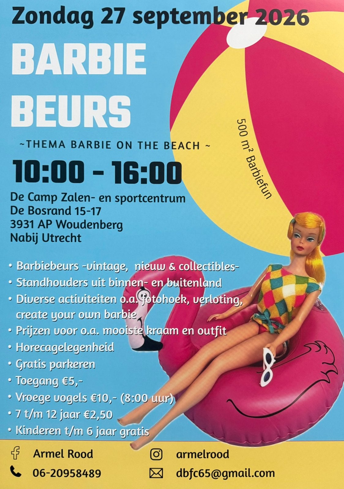 Grote Barbie Verzamel beurs in Woudenberg 27 sept 26, Ophalen, Barbie