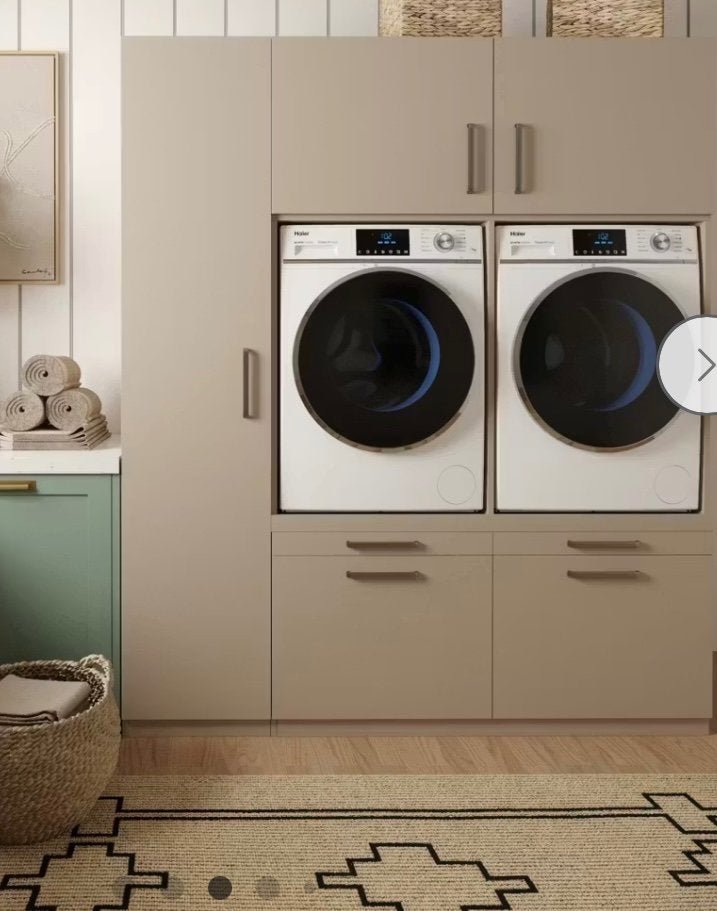 Taupe wasmachinekast, Huis en Inrichting, Ophalen, Nieuw