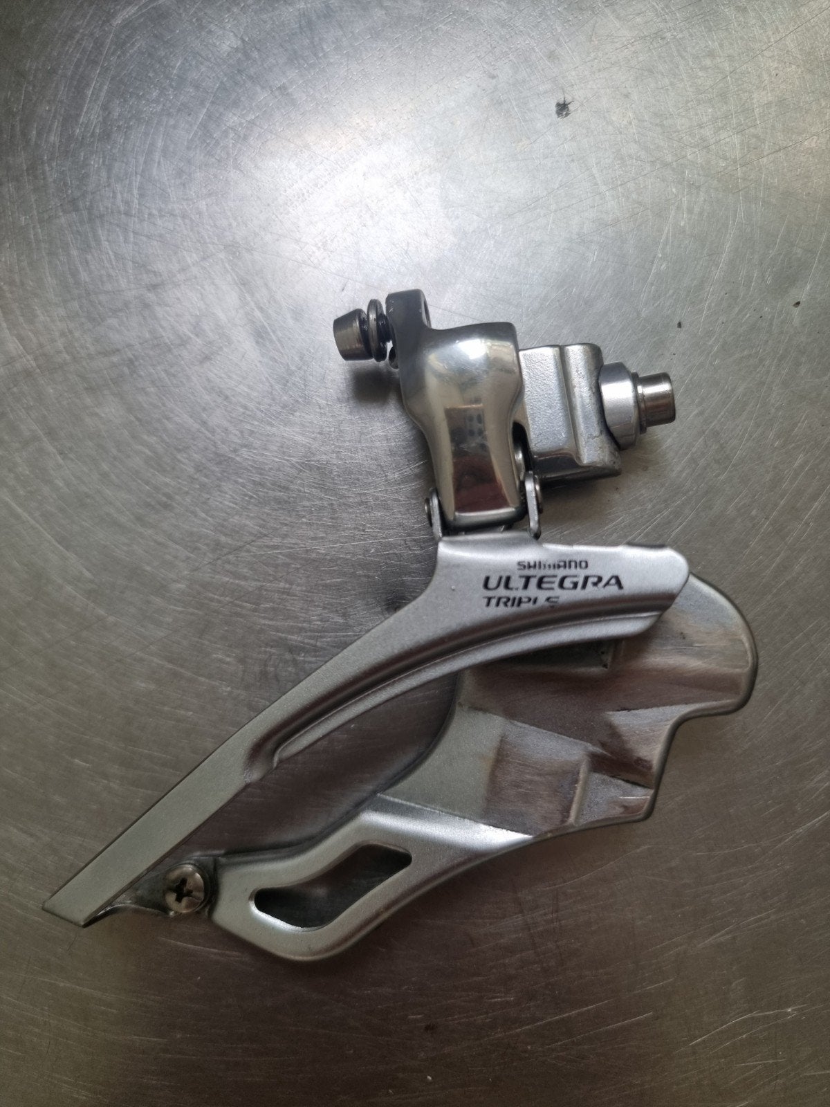 Shimano Ultegra Triple Voorderailleur voor Racefiets, Fietsen en Brommers, Gebruikt, Ophalen of Verzenden, Oldtimerfiets, Derailleur of Ketting