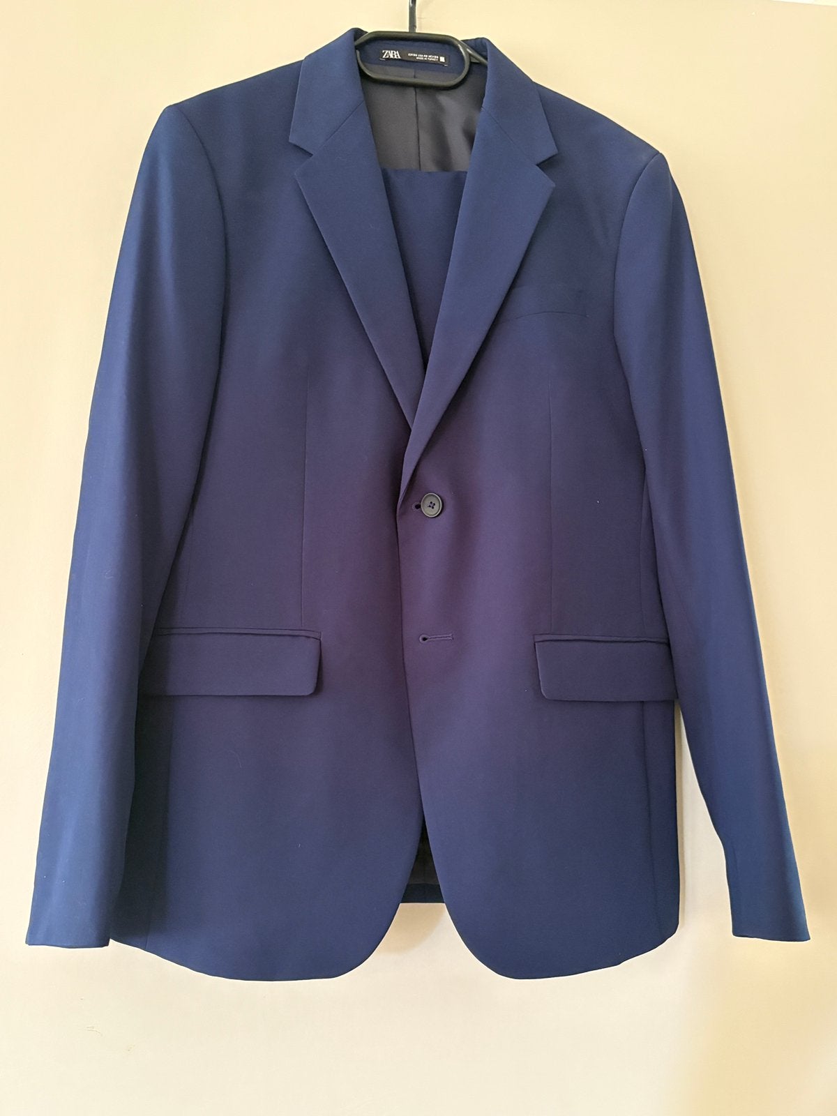 Blauw kostuum maat50, Ophalen, Zo goed als nieuw, Maat 48/50 (M), Blauw