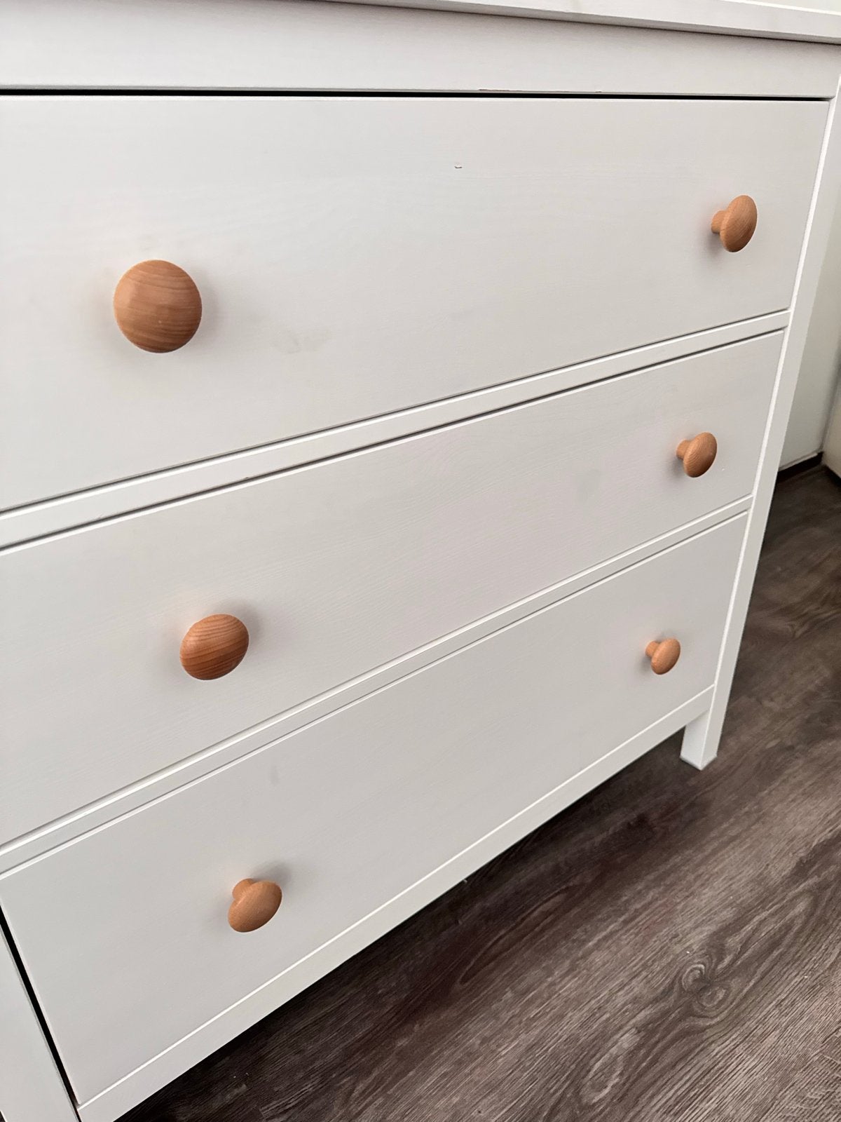Ikea hemnes ladenkast met houten knoppen, Ophalen, 50 tot 70 cm, Zo goed als nieuw, 75 tot 100 cm