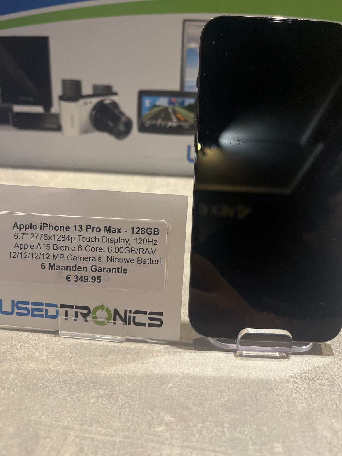 Apple iPhone 13 Pro Max - 128GB - Nieuwe Batterij, 128 GB, Ophalen of Verzenden, Zonder simlock, Grijs