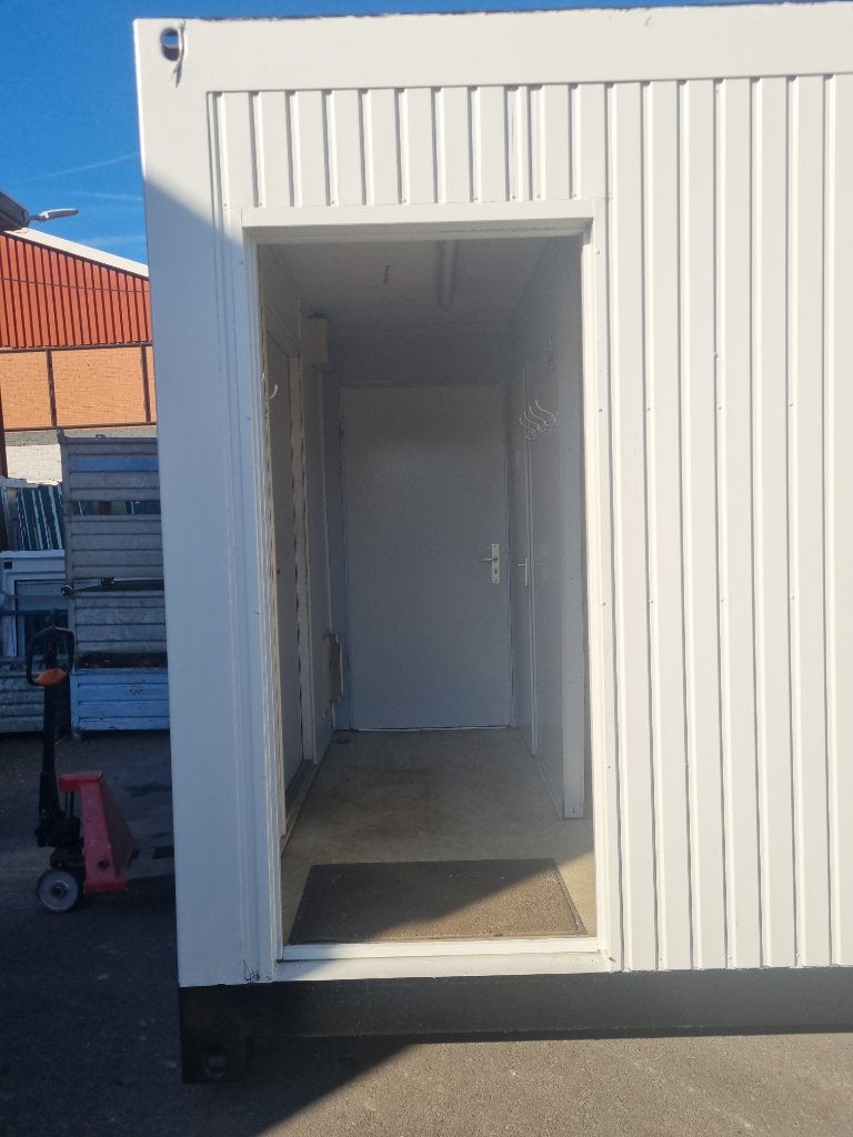 3 X Stalen units Kantoorunit Bouwkeet 6x3 meter, Ophalen