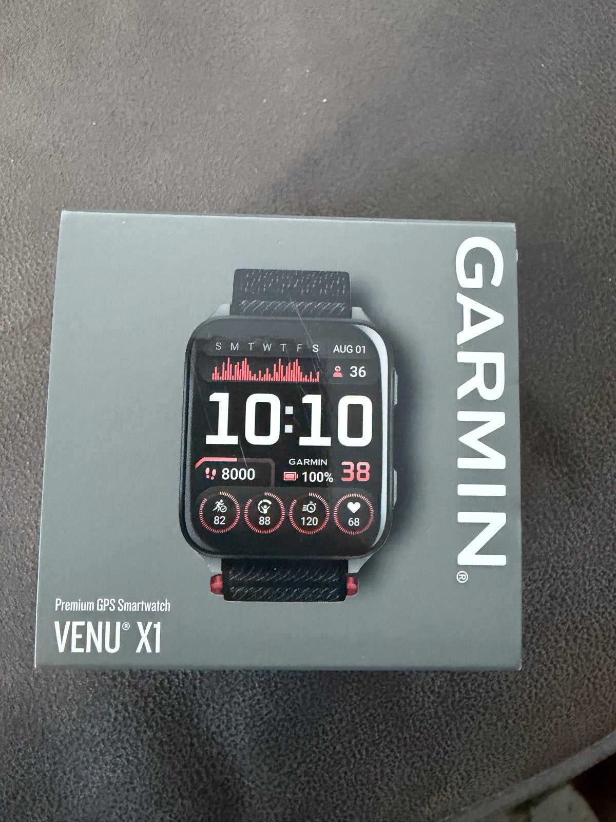 Garmin Venu X1 Premium Smartwatch zwart - Zo goed als nieuw, GARMIN, Conditie, Zwart, Ophalen of Verzenden