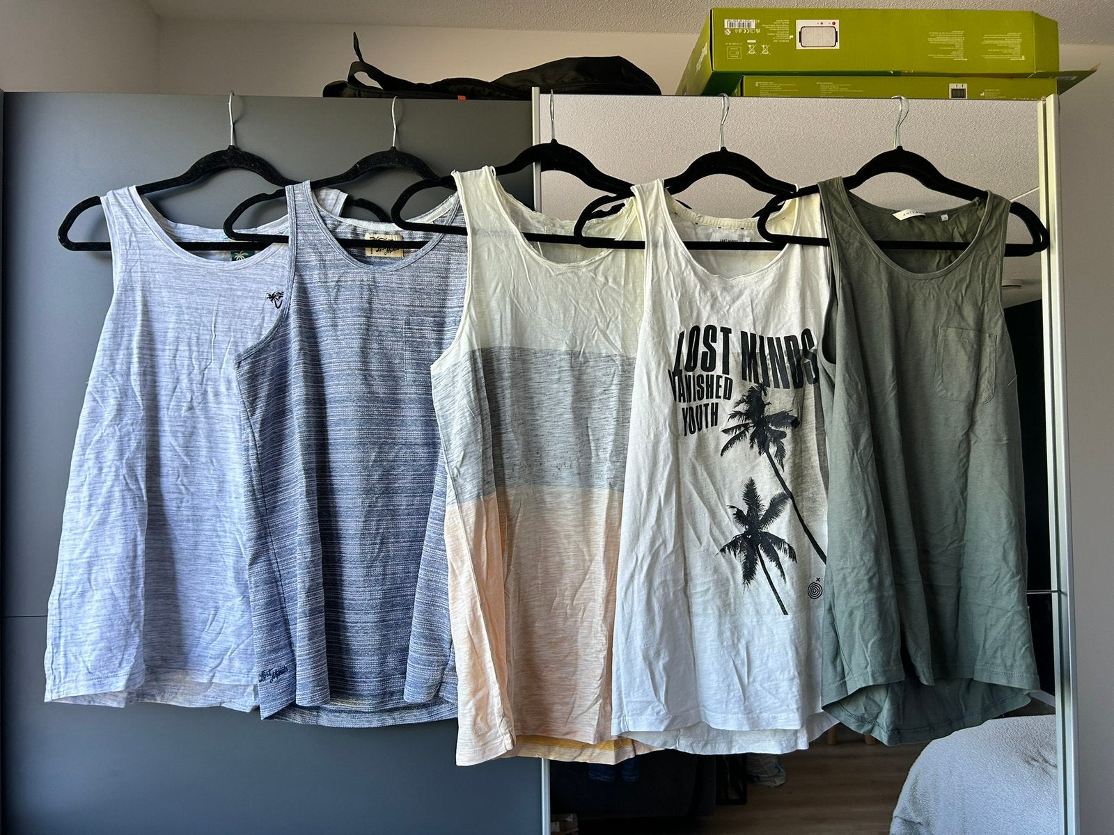 5 heren tanktop The Sting maat S, Ophalen of Verzenden, Gedragen, Maat 46 (S) of kleiner, Wit