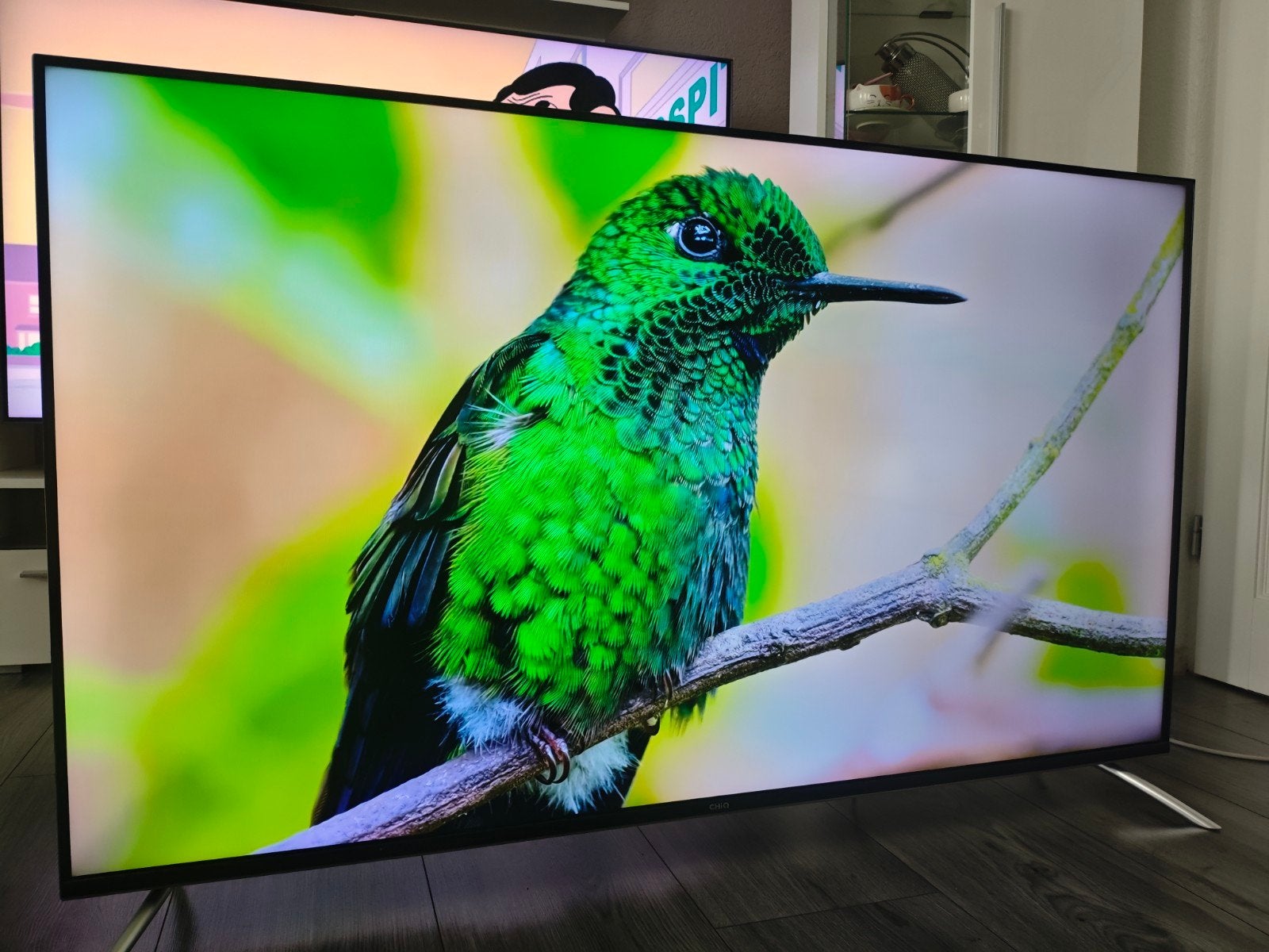55 inch Android TV ChiQ Led 4K  UHD + soundbar, Audio, Tv en Foto, Televisies, Ophalen, 50 Hz, Zo goed als nieuw, 100 cm of meer