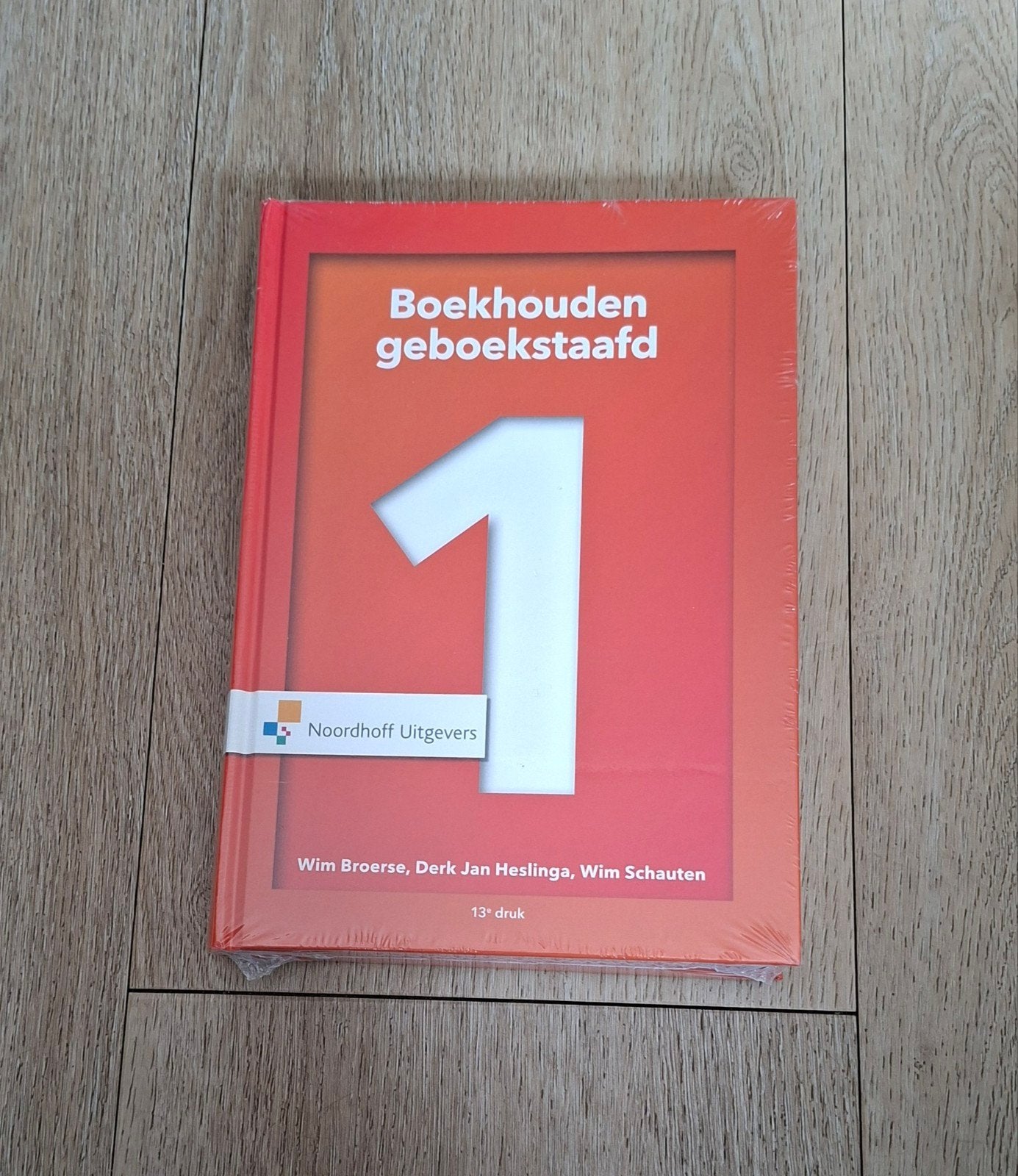 Boekhouden geboekstaafd 1 - 13e druk (Nieuw), Nieuw, Ophalen of Verzenden, MBO, Wim Broerse, Derk Jan Heslinga, Wim Schauten