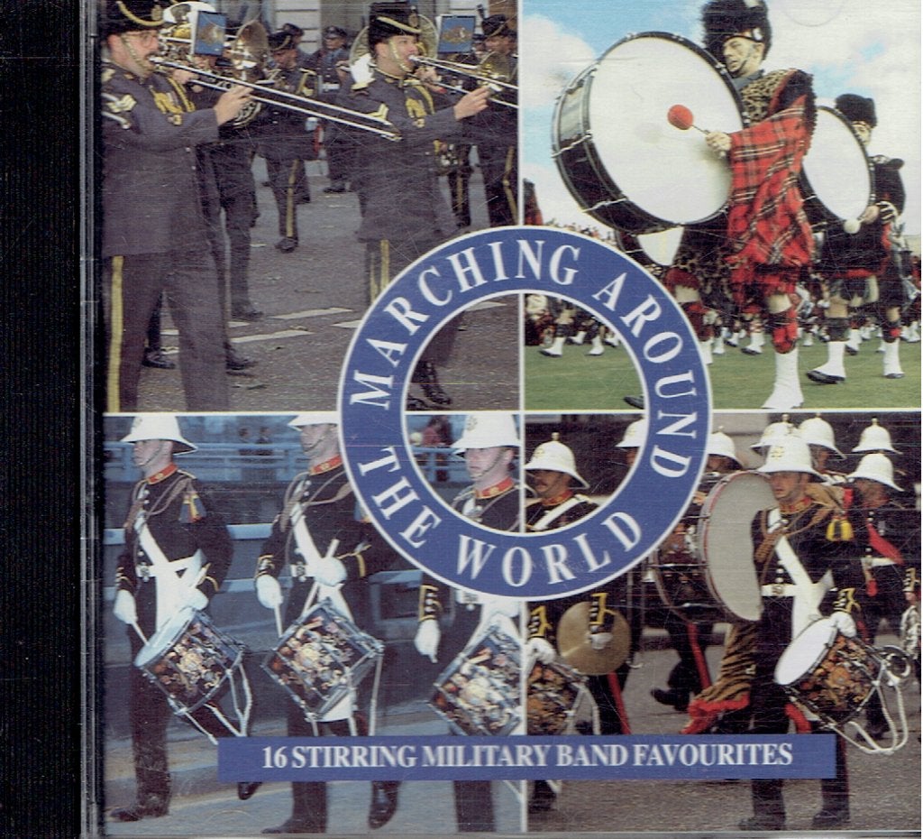 Hafabra - Marching Around The World -Military Band Marsen UK, Inclusief boekje, Blaasorkest/fanfare, Ophalen of Verzenden, Zo goed als nieuw