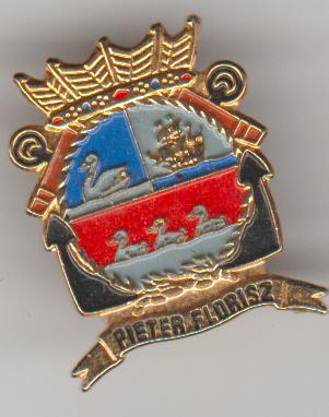 Marine pin pieter florisz, Verzamelen, Speldjes, Pins en Buttons, Verzenden, Zo goed als nieuw