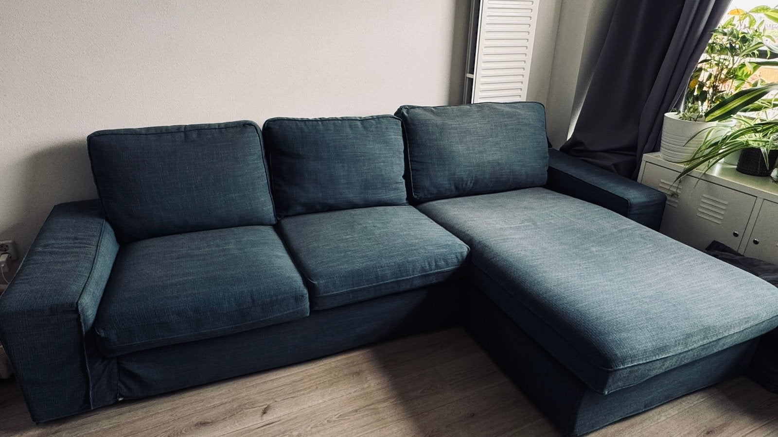 Ikea KIVIK 3zits bank met chaise longue, Ophalen, Gebruikt, Overige materialen