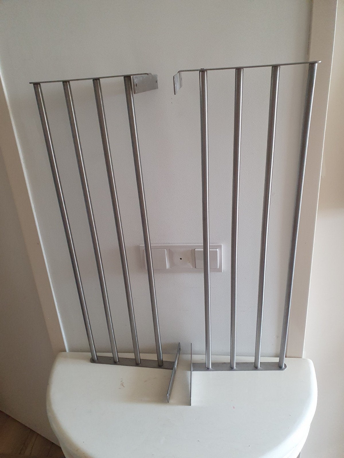2 RVS Ikea Grundtal hangrekken - samen of per stuk, Ophalen, Gebruikt, Zilver, Metaal