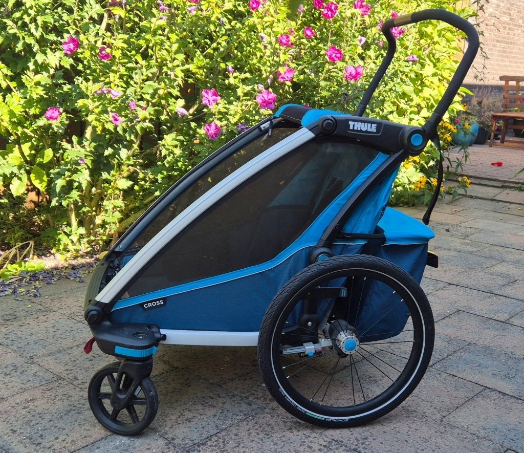 Thule Chariot Cross 2 fietskar / kinderkar, Ophalen, Opvouwbaar, Zo goed als nieuw, 40 tot 60 kg