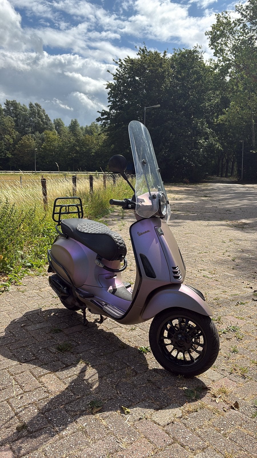 Vespa - matte paars/roze metallic, Ophalen, Gebruikt, Overige modellen, Maximaal 45 km/u