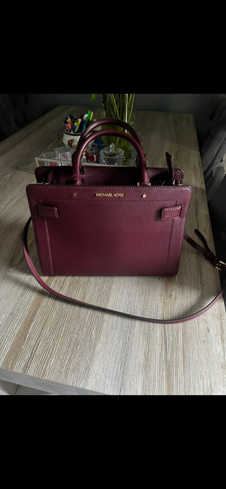 Prachtige originele michael kors tas warme kleur, Ophalen, Zo goed als nieuw, Handtas