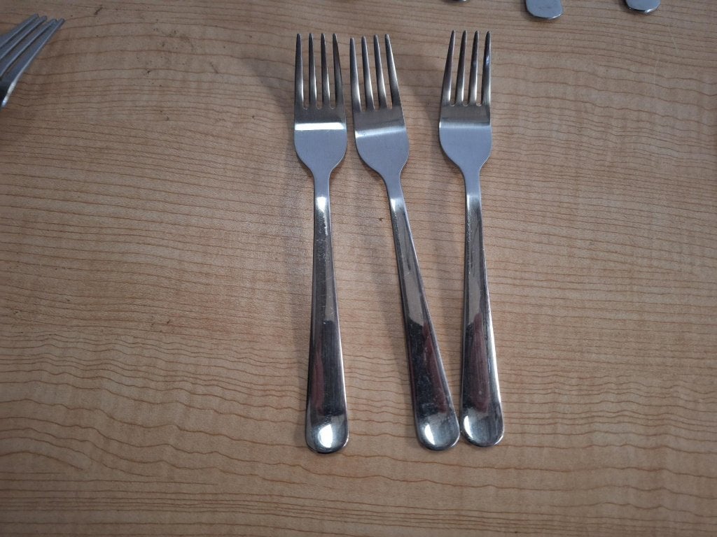 vorken, Ophalen of Verzenden, Zo goed als nieuw, Rvs of Chroom, Los bestek