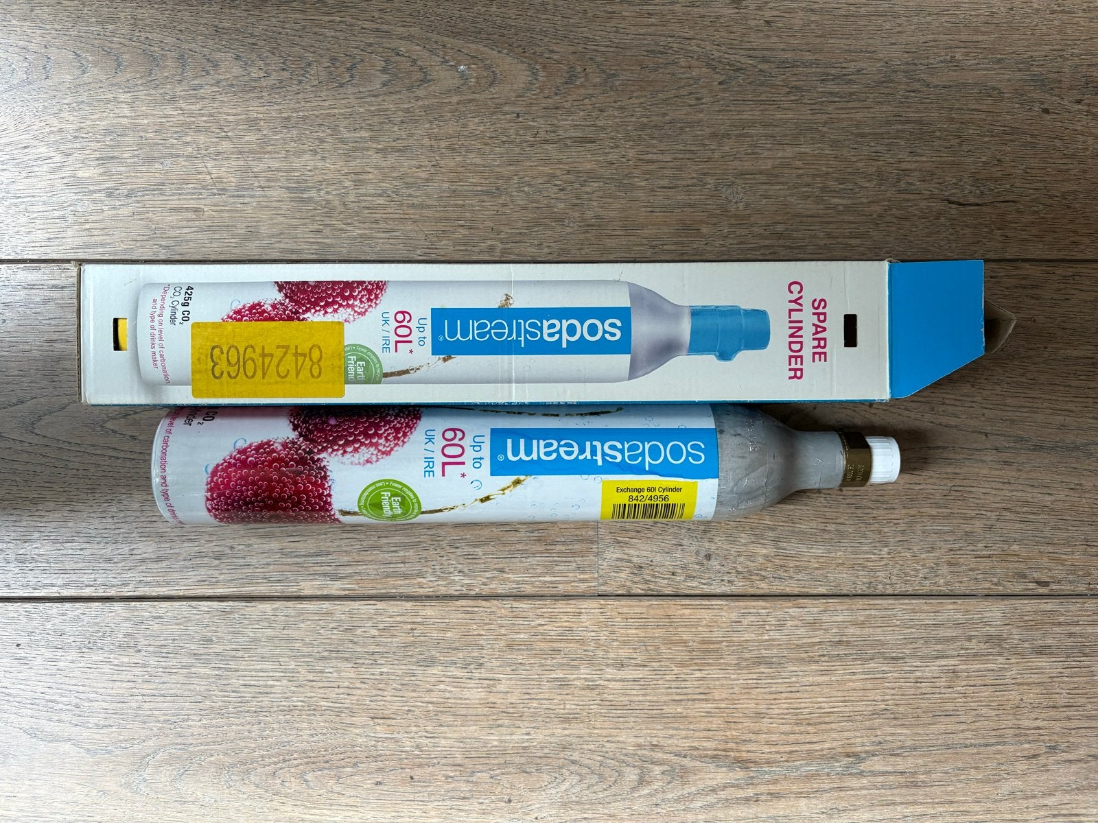 Lege Sodastream CO2 cilinder - 60L, Ophalen of Verzenden, Gebruikt
