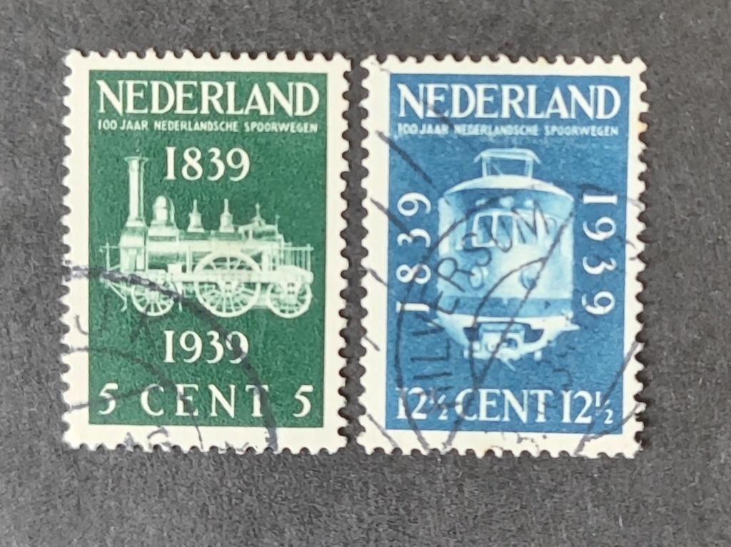 Nederland NVPH 325 326, Verzenden, T/m 1940, Gestempeld