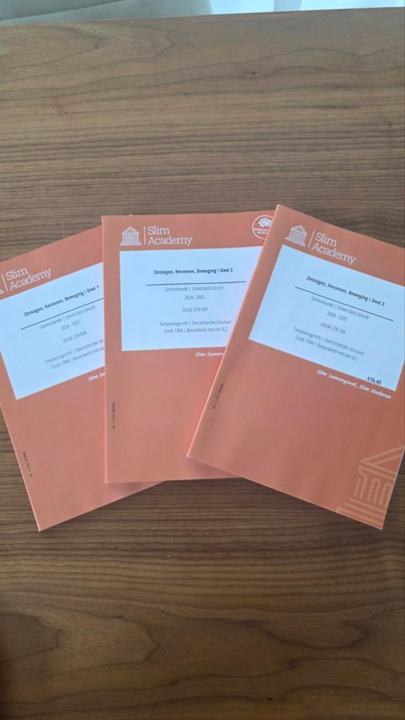 Slim Academy Geneeskunde Utrecht: Zintuigen, Hersenen 1, Boeken, Studieboeken en Cursussen, Ophalen, Beta, Nieuw, WO