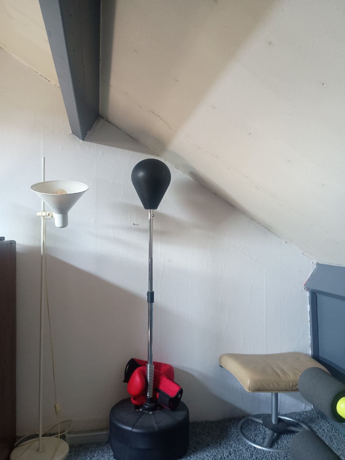 boksbal met handschoenen, Ophalen of Verzenden, Zo goed als nieuw, Boksbal
